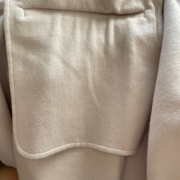 MaxMara Short Coat Light Pink 100% Cashmere Made in Italy Belted Size 12 - Picture 4 of 13